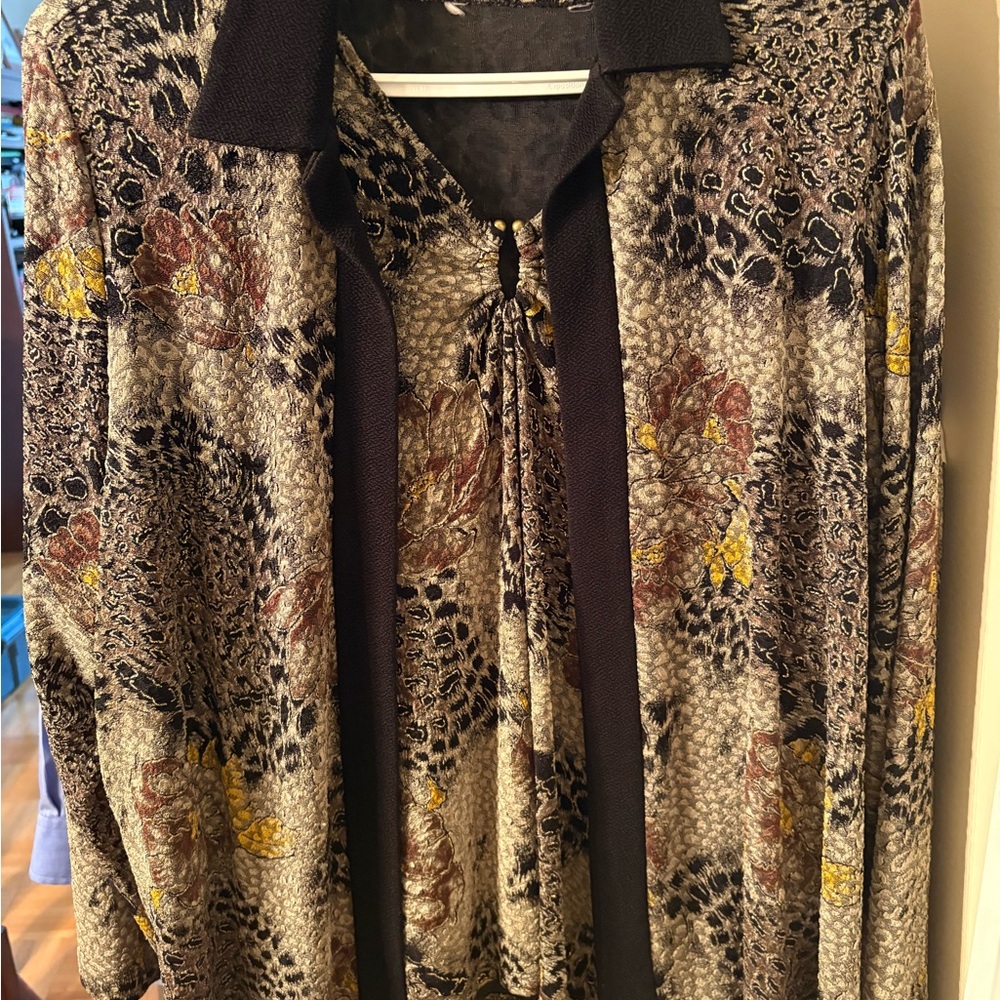 TanJay animal print with Jacket/blouse & skirt